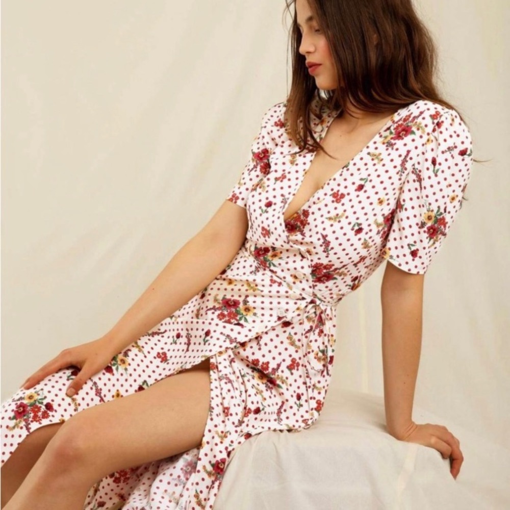 Rouje Gabin Dress in Pois Bouquet Size 36